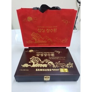 An cung ngưu hoàng Hàn Quốc hộp gỗ 60 viên Samsung Gum Jee Hwan